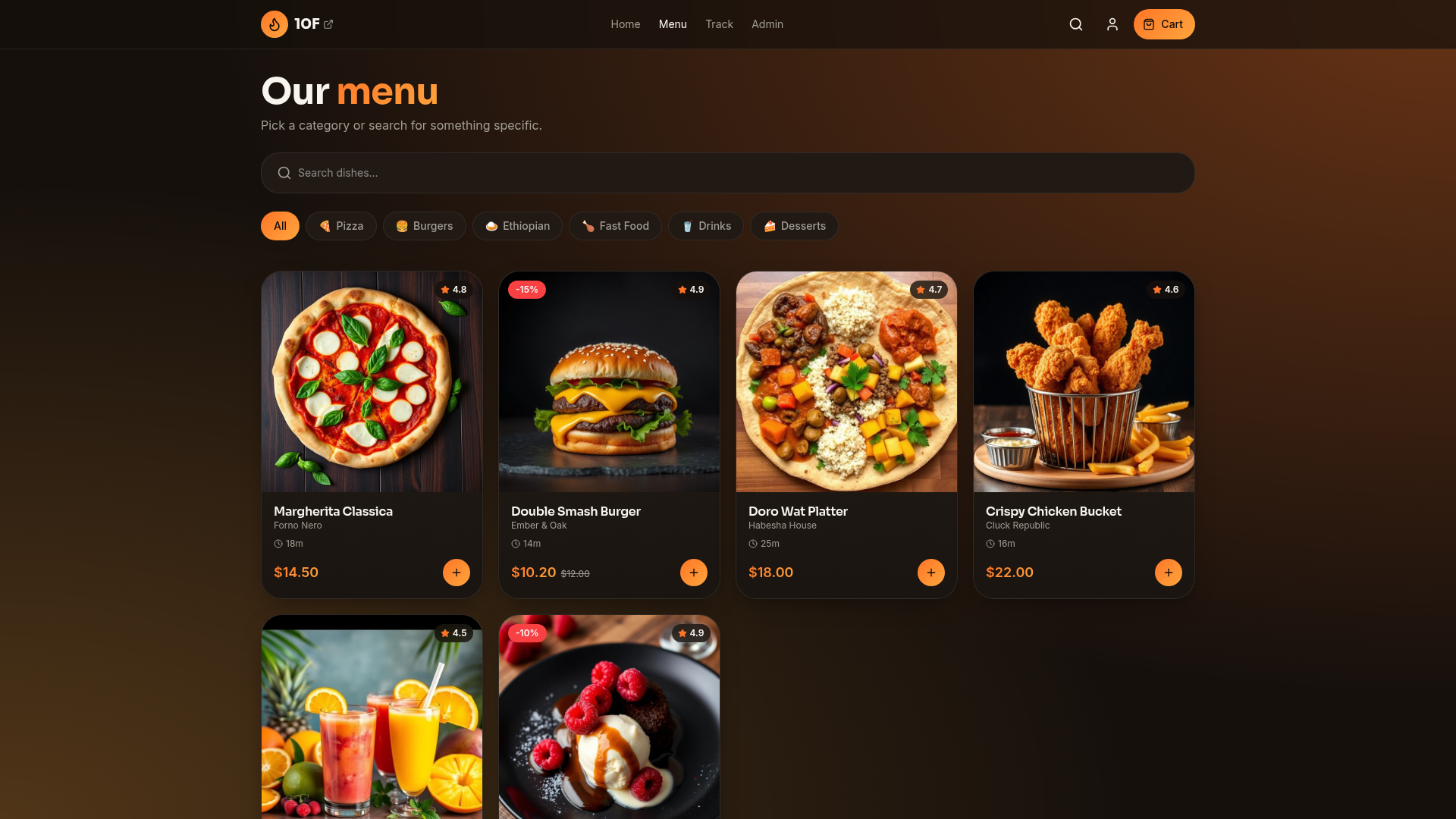 Menu browsing
